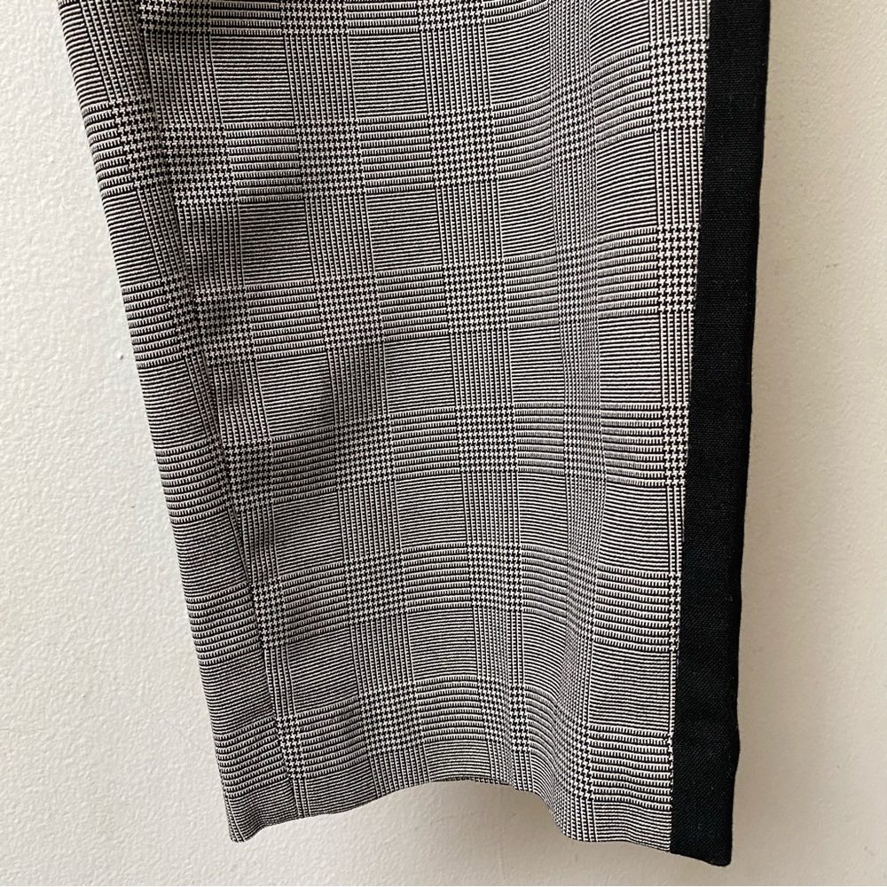 Houndstooth Plaid Skinny Fit Pants - Picture 4 of 12